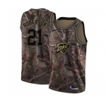 Women's Nike Oklahoma City Thunder #21 Andre Roberson Swingman Camo Realtree Collection NBA Jersey