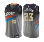 Women's Nike Oklahoma City Thunder #23 Terrance Ferguson Swingman Gray NBA Jersey - City Edition