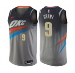 Women's Nike Oklahoma City Thunder #9 Jerami Grant Swingman Gray NBA Jersey - City Edition