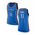 Women's Oklahoma City Thunder #11 Abdel Nader Swingman Royal Blue Basketball Jersey - Icon Edition
