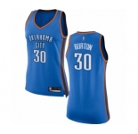 Women's Oklahoma City Thunder #30 Deonte Burton Swingman Royal Blue Basketball Jersey - Icon Edition