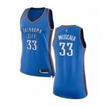 Women's Oklahoma City Thunder #33 Mike Muscala Swingman Royal Blue Basketball Jersey - Icon Edition