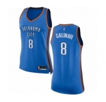 Women's Oklahoma City Thunder #8 Danilo Gallinari Swingman Royal Blue Basketball Jersey - Icon Edition