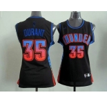 women nba jerseys oklahoma city thunder #35 durant black[limited edition]