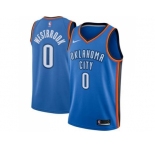 Youth Nike Oklahoma City Thunder #0 Russell Westbrook Blue NBA Swingman Jersey