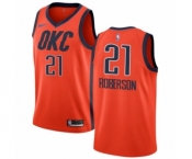 Youth Nike Oklahoma City Thunder #21 Andre Roberson Orange Swingman Jersey - Earned Edition