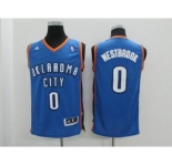 youth nba oklahoma city thunder #0 westbrook blue[revolution 30 swingman]