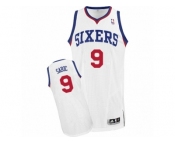 Men Adidas Philadelphia 76ers #9 Dario Saric Authentic White Home NBA Jersey