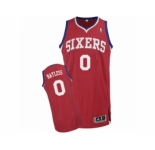 Men's Adidas Philadelphia 76ers #0 Jerryd Bayless Authentic Red Road NBA Jersey