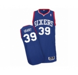 Men's Adidas Philadelphia 76ers #39 Jerami Grant Authentic Royal Blue Alternate NBA Jersey
