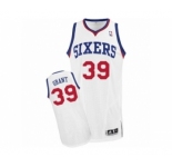 Men's Adidas Philadelphia 76ers #39 Jerami Grant Authentic White Home NBA Jersey