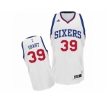 Men's Adidas Philadelphia 76ers #39 Jerami Grant Swingman White Home NBA Jersey