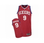 Men's Adidas Philadelphia 76ers #9 Gerald Henderson Authentic Red Road NBA Jersey
