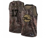 Men's Nike Philadelphia 76ers #17 JJ Redick Swingman Camo Realtree Collection NBA Jersey