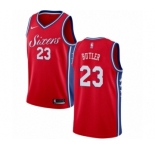 Men's Nike Philadelphia 76ers #23 Jimmy Butler Authentic Red NBA Jersey Statement Edition