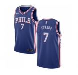 Men's Nike Philadelphia 76ers #7 Timothe Luwawu Swingman Blue Road NBA Jersey - Icon Edition