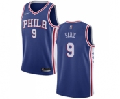 Men's Nike Philadelphia 76ers #9 Dario Saric Swingman Blue Road NBA Jersey - Icon Edition