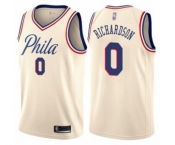 Men's Philadelphia 76ers #0 Josh Richardson Authentic Cream Basketball Jersey - City Edition