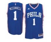 Men's Philadelphia 76ers #1 T. J. McConnell adidas Royal Swingman Road Jersey