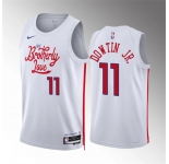Men's Philadelphia 76ers #11 Jeff Dowtin Jr White City Edition Stitched Jersey