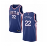 Men's Philadelphia 76ers #22 Mattise Thybulle Swingman Blue Basketball Jersey - Icon Edition