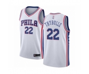 Men's Philadelphia 76ers #22 Mattise Thybulle Swingman White Basketball Jersey - Association Edition