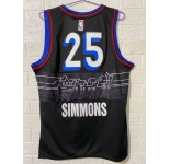 Men's Philadelphia 76ers #25 Ben Simmons Black Basketball Jersey 2020-2021 City Edition