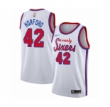 Men's Philadelphia 76ers #42 Al Horford Authentic White Hardwood Classics Basketball Jersey