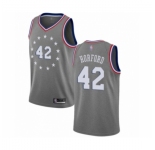 Men's Philadelphia 76ers #42 Al Horford Swingman Gray Basketball Jersey - City Edition