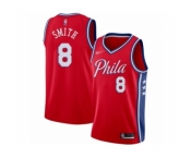 Men's Philadelphia 76ers #8 Zhaire Smith Authentic Red Finished Basketball Jersey - Statement Edition