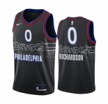 Nike 76ers #0 Josh Richardson Black NBA Swingman 2020-21 City Edition Jersey