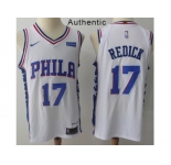 Nike Philadelphia 76ers #17 JJ Redick White NBA Authentic Association Edition Jerse