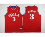 nba jersey philadelphia 76ers #3 iverson red[2016 new fashion]