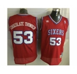 nba jersey philadelphia 76ers #53 chocolate thunder red