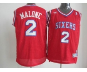 nba philadelphia 76ers #2 malone red[swingman]