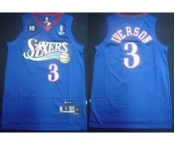 nba philadelphia 76ers #3 iverson blue[10th soul swingman]