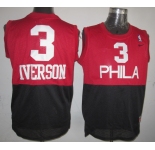 nba philadelphia 76ers #3 iverson( red & black)
