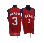 nba philadelphia 76ers #3 iverson red