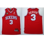 nba philadelphia 76ers #3 iverson red[white number][10th]