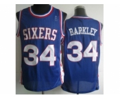 nba philadelphia 76ers #34 barkley blue[revolution 30]