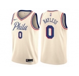 Youth Nike Philadelphia 76ers #0 Jerryd Bayless Swingman Cream NBA Jersey - City Edition