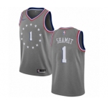Youth Nike Philadelphia 76ers #1 Landry Shamet Swingman Gray NBA Jersey - City Edition