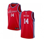 Youth Nike Philadelphia 76ers #14 Shake Milton Swingman Red NBA Jersey Statement Edition