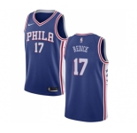 Youth Nike Philadelphia 76ers #17 JJ Redick Swingman Blue Road NBA Jersey - Icon Edition