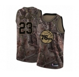 Youth Nike Philadelphia 76ers #23 Jimmy Butler Swingman Camo Realtree Collection NBA Jersey