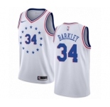 Youth Nike Philadelphia 76ers #34 Charles Barkley White Swingman Jersey - Earned Edition