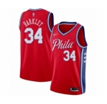 Youth Philadelphia 76ers #34 Charles Barkley Swingman Red Finished Basketball Jersey - Statement Edition