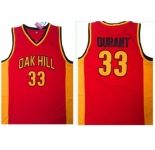 Golden State Warriors #33 Kevin Durant Red Oak Hill Academy High School Stitched NBA Jersey
