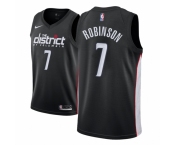 Men NBA 2018-19 Washington Wizards #7 Devin Robinson City Edition Black Jersey
