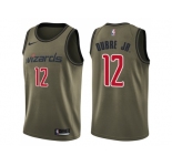 Men Nike Washington Wizards #12 Kelly Oubre Jr. Green Salute to Service NBA Swingman Jersey